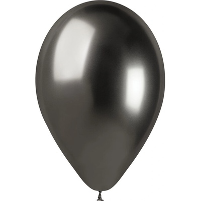 Svet balonku Sada chrómových balónov Sivé
