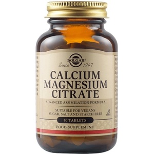 Solgar Calcium Magnesium Citrate [50 Таблетки]