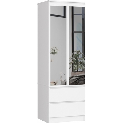 Ak furniture Star se zrcadlem 60 cm bílá