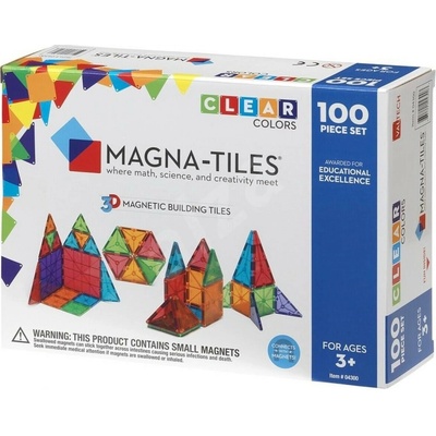 MAGNA-TILES 100 Clear průhledná