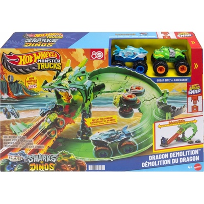 Mattel Hot Wheels Monster Trucks Dráha dračí zkáza JFR06