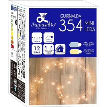 BigBuy Christmas LED strips Biela 6 W