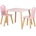 TOYS Комплект маса с два стола mdf розови (diwh02420323)