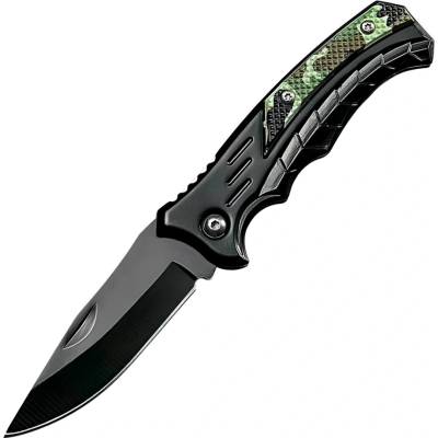 HARAHU Outdoorový skladací nôž VN-41601 - Čierna/Maskáčová