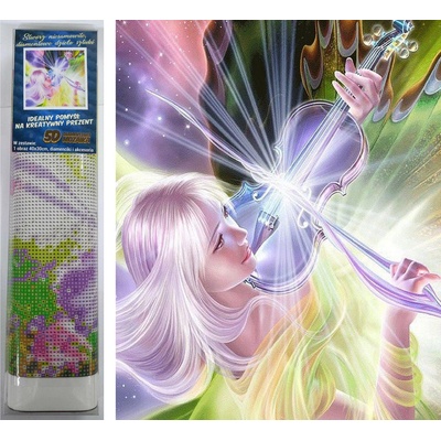 Norimpex - Puzzle Diamant painting: Magic violinist 30x40cm - 1 - 39 piese