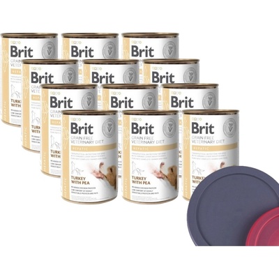 Brit Veterinary Diet Dog Grain Free Hepatic Turkey with Pea 12 x 400 g