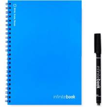 INFINITEBOOK PLAIN A5 Infinitebook with flexible cover and 15 plain whiteboard pages Kráľovská modrá