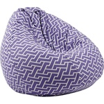 PUFRELAX Пуф круша 520л. , Nirvana Gigant, Zippity Purple, Перящ се калъф, Пълнеж от Полистиролни перли, Гама Premium (PUF-G-NGG-PT-ZIP) - topmarket