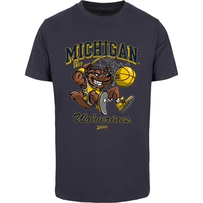 Mister Tee Тениска Michigan University - Wolverines T-Shirt navy XXLUB-MP502490-00155 - Тъмносив, размер XL