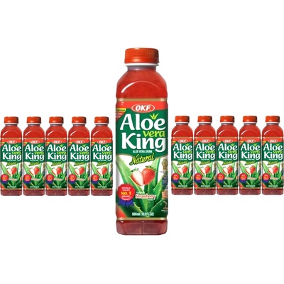 OKF Aloe Vera King Strawberry Drink 10 x 0,5 l