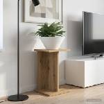 vidaXL Стойка за растения Дъб артизан 25 x 25, 5 x 40, 5 см (899688)