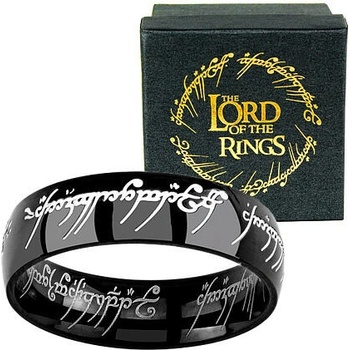 Silvego Černý prsten moci z Pána prstenů a Hobit z chirurgické oceli RRC5623