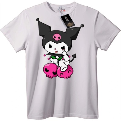 NOONEBRAND Тениска Сладък Skull Зайчо - 6XL, Black