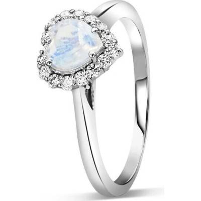 Elenys Emporový strieborný prsteň GU DR12959R SILVER MOONSTONE ZIRCON