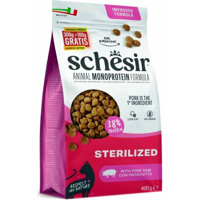 Schesir Cat Animal Monoprotein Sterilized šunka 0,4 kg