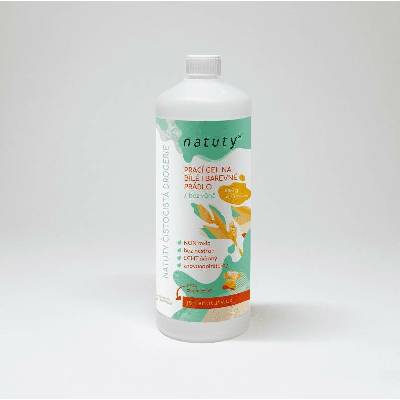 Natuty Prací gel na bílé i barevné prádlo bez vůně 1 l