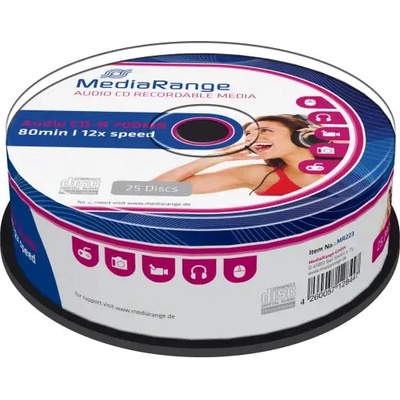 MediaRange Audio CD-R 700MB|80min 25 броя в шпиндел (4260057128447)