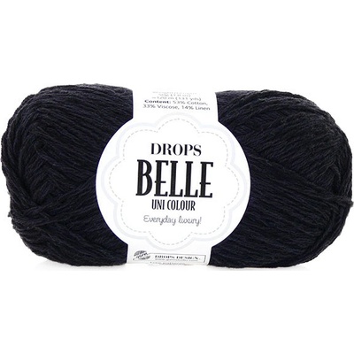 Příze DROPS Belle 08 - černá