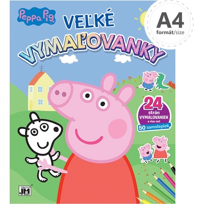 Omaľovanka veľká Prasiatko Peppa