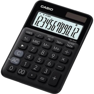 Casio MS 20 UC, 12 míst, černá