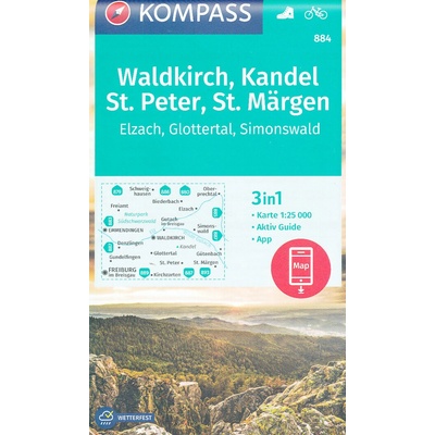 Waldkirch,Kandel,St.Peter,St.Margen 1:25 t.
