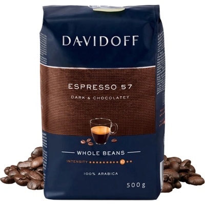 Davidoff Espresso 57 Dark & Chocolatey кафе на зърна 500гр