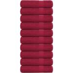 vidaXL Кърпи за душ FROGN 10 бр. бордо 70x140 см 360 г/м2 (136739)
