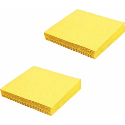 Mazurek Ubrousky žluté 40 ks 3V party 33x33cm
