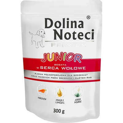 Dolina Noteci Premium Junior Rich In Beef Hearts 300 g