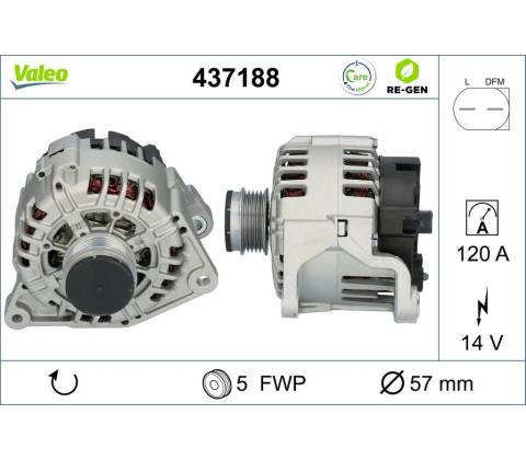 Alternátor VALEO 437188