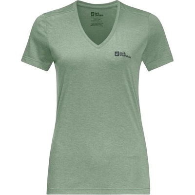 Jack Wolfskin Дамска тениска Jack Wolfskin Crosstrail T-Shirt Ladies - Eucalyptus