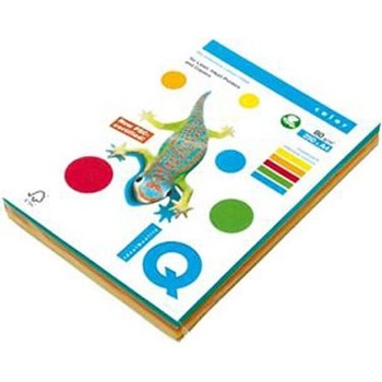 IQ color farebný papier Mix A4 80 gr 250 hárkov Mix farieb past.