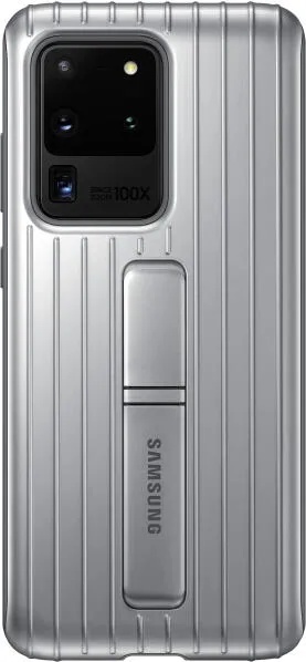 Samsung Galaxy S20 Ultra G988 5G Protective Standing Cover silver (EF-RG988CSEGEU))