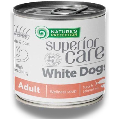 Nature's Protection Wellness Soup for White Coat Dogs With Tuna & Salmon 140ml