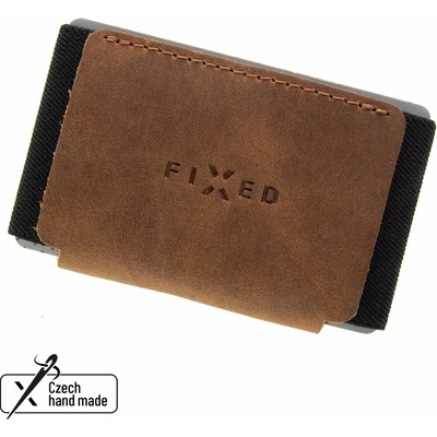 Fixed Tiny Wallet kožená z pravé hovězí kůže FIXW-STN-BRW hnědá