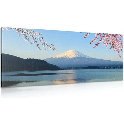 Obraz výhled z jezera na Fuji - 100x50