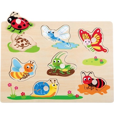 Lelin Toys Puzzle hmyz zo záhradky