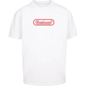 MERCHCODE Тениска овърсайз The Skateboard Magazin Logo Oversize Tee white XXLUB-MC1035-00220 - , размер XXL