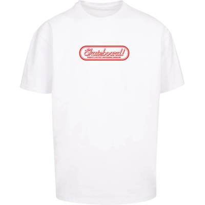 MERCHCODE Тениска овърсайз The Skateboard Magazin Logo Oversize Tee white XXLUB-MC1035-00220 - , размер XXL