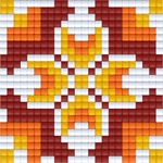 Bright Toys Мозайка с пиксели - Българска народна шевица, 24x24 пиксела - Мотив 37 (BE24037)