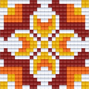 Bright Toys Мозайка с пиксели - Българска народна шевица, 24x24 пиксела - Мотив 37 (BE24037)
