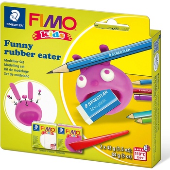 FIMO Комплект глина Staedtler Fimo Kids, 2x42g, Rubber eater (28010-А-RUBBER EAT)