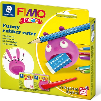 FIMO Комплект глина Staedtler Fimo Kids, 2x42g, Rubber eater (28010-А-RUBBER EAT)