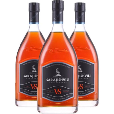 SARAJISHVILI VS 8ročné gruzínske brandy 40% 3 x 0,75 l (karton)