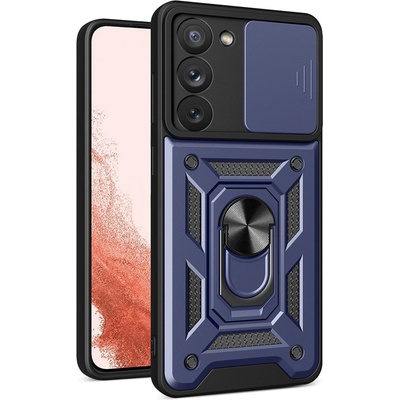 HQWear Кейс с протектор за камера HQWear Hybrid Armor Camshield за Samsung Galaxy S23 Plus, син (9145576272787)