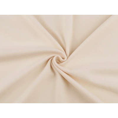 Oděvní soft fleece, střední, 2(43) (305 g/m²) krémová světlá