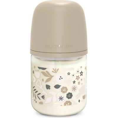 Suavinex Wonderland SX Pro Physiological Anti-Colic Glass стъклено бебешко шише S Slow Flow 0 m+ Liberty Cream 120ml
