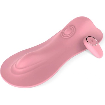 Image 1 of EasyToys Vibe Pad Tapping + Vibrating with Remote Control Pink