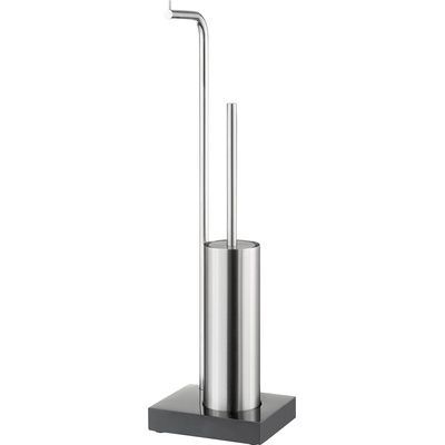 blomus Четка за тоалетна с държач за хартия Modo 67 см цвят стомана мат (65516)