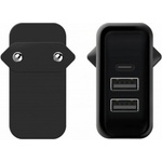 Samsung Захранване за ел. мрежа с 2 x USB-A и 1 x USB-C изходи за мобилни устройства - Samsung KeyCo 3-in-1 Adapter 25W (черен) (GP-U999SOPCFEA)